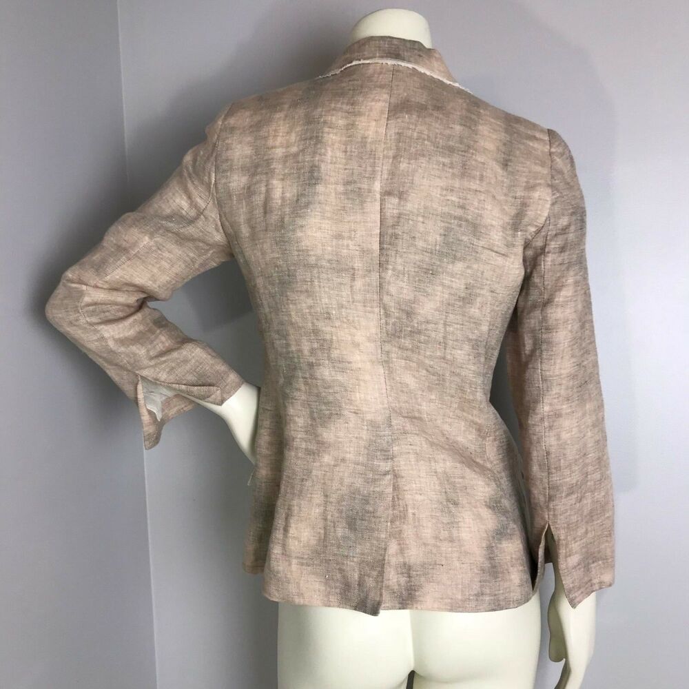 Elizabeth And James Multi-Color 2 Button Linen Bl… - image 5